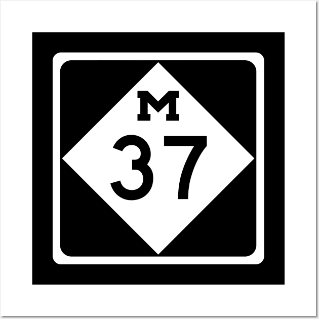 M-37 Traverse City Michigan Old Mission Peninsula Highway Wall Art by Angel Pronger Design Chaser Studio